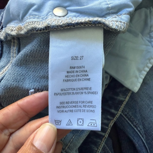 Hint of Blue  Wide-Leg Blue Jeans - Picture 7 of 8